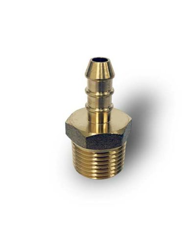 LPG Male Nozzle 1/2" BSPT to 8mm Hose Connector